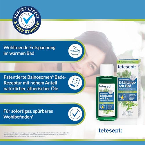🍃 tetesept Erkältungszeit Bad für 3,95€ (statt 5€)