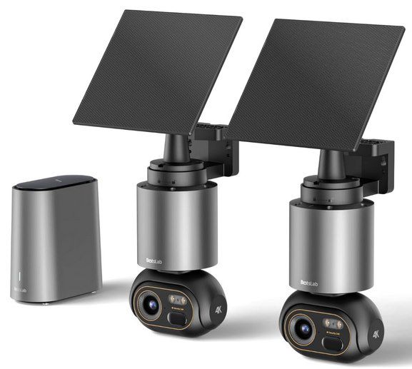 👀 2x BOTSLAB 4K Solar Überwachungskamera mit KI & HomeBase für 269,59€ (statt 380€)