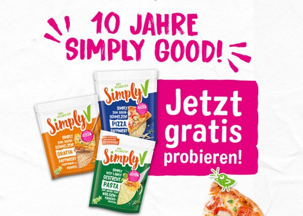 🍕 SimplyV Gerieben kostenlos ausprobieren   ab 01.10.