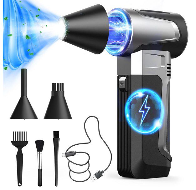 💨 elektrisches Staubgebläse (160.000 U/min, 3 Stufen & 5.000mAh) für 19,97€ (statt 30€)