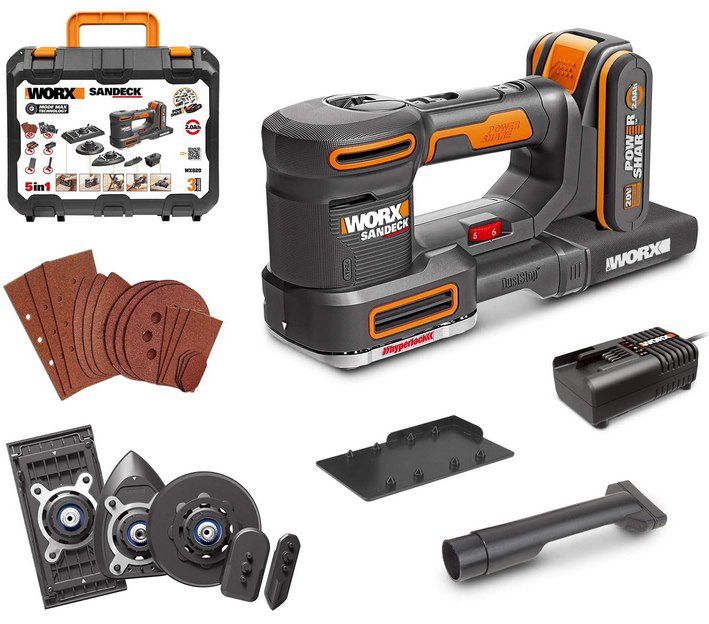 👷‍♂️ WORX WX820   20V Akku Multi Schleifer für 79,99€ (statt 152€)