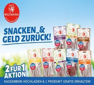 Wieder da! Salamissimo-Snacks von Wiltmann: 2+1 Gratis-Aktion