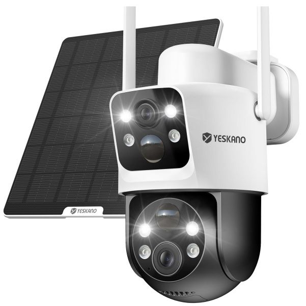 📹 YESKANO 6MP Solar Überwachungskamera für 47,39€ (statt 70€)