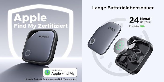 🔘⬛️️ 4x Ugreen FineTrack für 25,99€ (statt 40€)