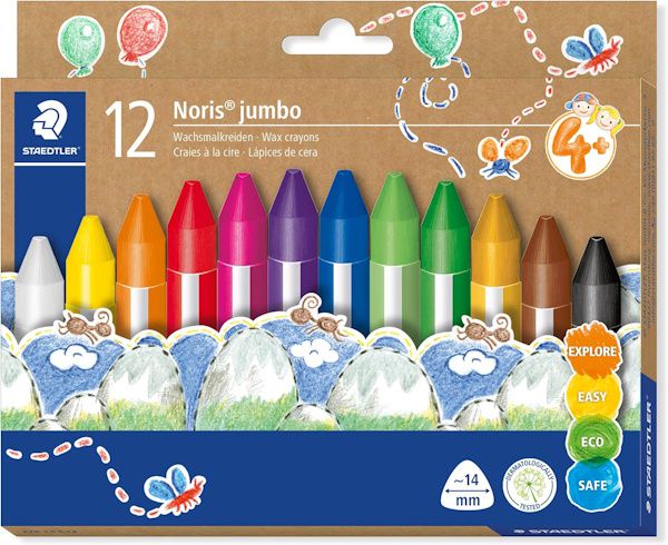 🖍️ Staedtler Wachsmalkreide Noris jumbo für 4,39€ (statt 8€)