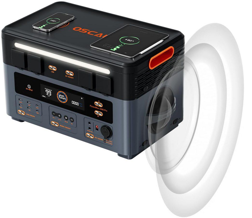 🔋 Oscal PowerMax 2400 Pro LiFePO4 Powerstation 2016Wh / 2400W für 810€ (statt 899€)