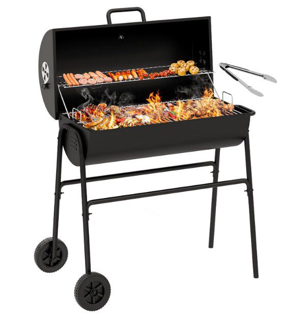 🍖 YITAHOME M Holzkohlegrill BBQ Smoker Grillwagen für 69,93€ (statt 100€)