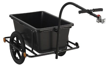 🚴 JUSKYS Fahrradlastenanhänger 90L mit Griffen inkl. Plane ➡️ für 46,74€ (statt 79€)