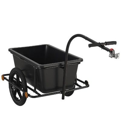 🚴 JUSKYS Fahrradlastenanhänger 90L mit Griffen inkl. Plane ➡️ für 46,74€ (statt 79€)