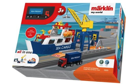 🚢 Märklin Frachtschiff und Hafenkran (72223) für 14,99€ (statt 23€)