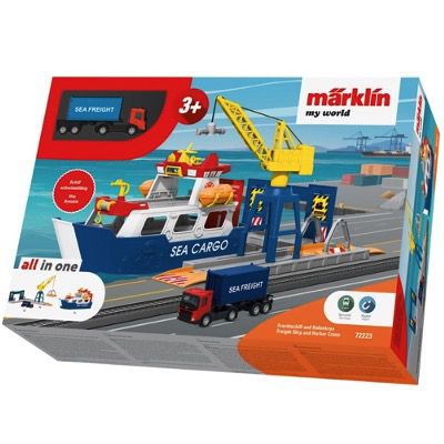 🚢 Märklin Frachtschiff und Hafenkran (72223) für 14,99€ (statt 23€)