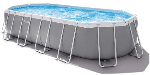 🛟 Intex Prism Frame Oval Pool 610x305x122cm ➡️ für 337,29€ (statt 699€)