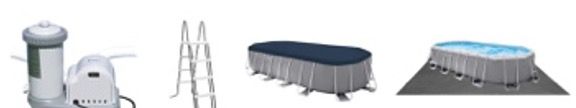 🛟 Intex Prism Frame Oval Pool 610x305x122cm ➡️ für 337,29€ (statt 699€)