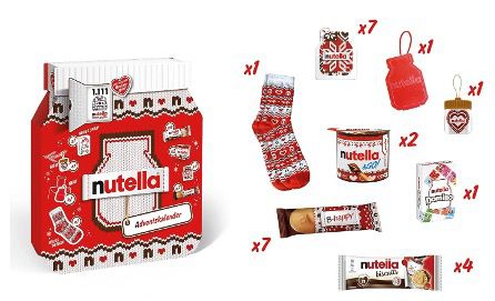 💝 Nutella Adventskalender 2025 🎄 24 Nutella Mini Geschenke für 21,85 (statt 30€)