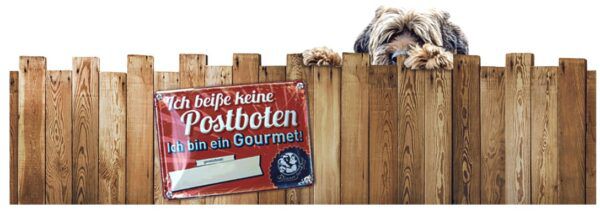 🐕 Wieder verfügbar! Dinner for Dogs 🦴 Retroblechschild kostenlos