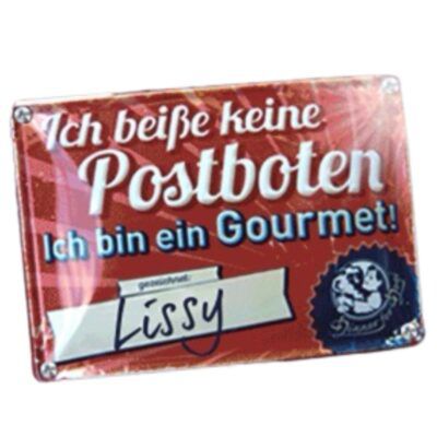 🐕 Wieder verfügbar! Dinner for Dogs 🦴 Retroblechschild kostenlos