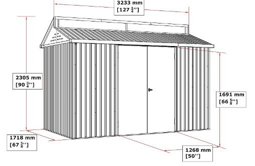 🏡 Duramax Aluminium Gartenhaus 5,36m² mit Oberlicht & Doppeltüren für 799€ (statt 1.112€)