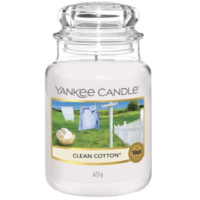 🧺 623g Yankee Candle Clean Cotton Duftkerze im Glas ab 18,99€ (statt 29€)
