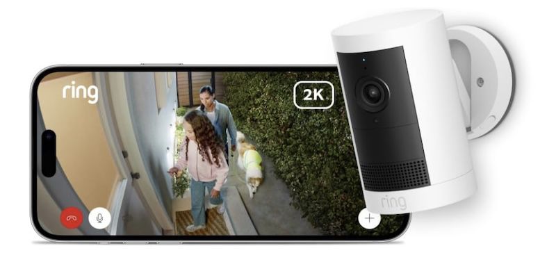 🏠📹👀 Ring Outdoor Cam Plus Akku Außenkamera für 59,99€ (statt 78€)