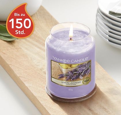 🕯️ Yankee Candle Lemon Lavender Duftkerze im Glas für 23,17€ (statt 30€)