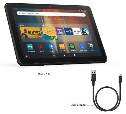 🔥 Amazon Fire HD 8 Tablet 2024 (3GB & 32GB) mit Werbung für 29,99€ (statt 90€)