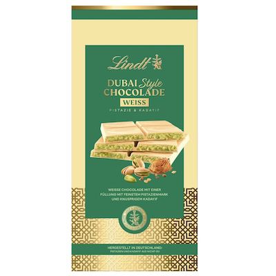 🇦🇪🍫🤤 150g Lindt Weiße Dubai Style Chocolade für 9,99€ (statt 15€)