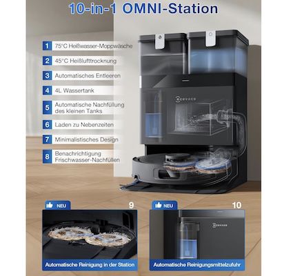 ECOVACS Deebot T30C (Gen2) Saugroboter mit Wischfunktion für 379€ (statt 450€)
