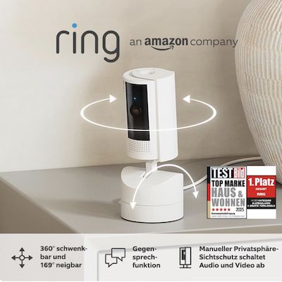 Ring Pan Tilt Indoor Camera für 33,99€ (statt 66€)