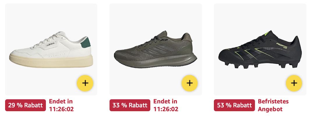 👟👕🤑 Amazon: Adidas Produkte stark reduziert z.B. Run Falcon 5 Wide Sneaker für 39,99€ (statt 50€)