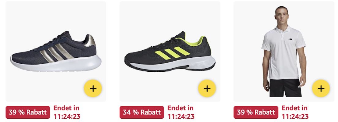 👟👕🤑 Amazon: Adidas Produkte stark reduziert z.B. Run Falcon 5 Wide Sneaker für 39,99€ (statt 50€)
