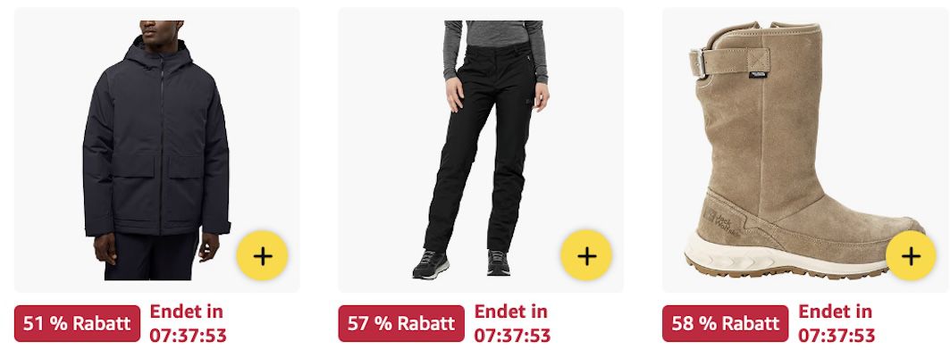 🧥🧤👟 Amazon: Jack Wolfskin Produkte stark reduziert z.B. Softshelljacke ab 50€ (statt 67€)