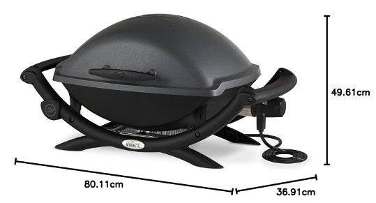 🧨 Weber Q2400 Elektrogrill 🥩 mit 2200 Watt und Seitentischen ➡️ für 379€ (statt 509€)