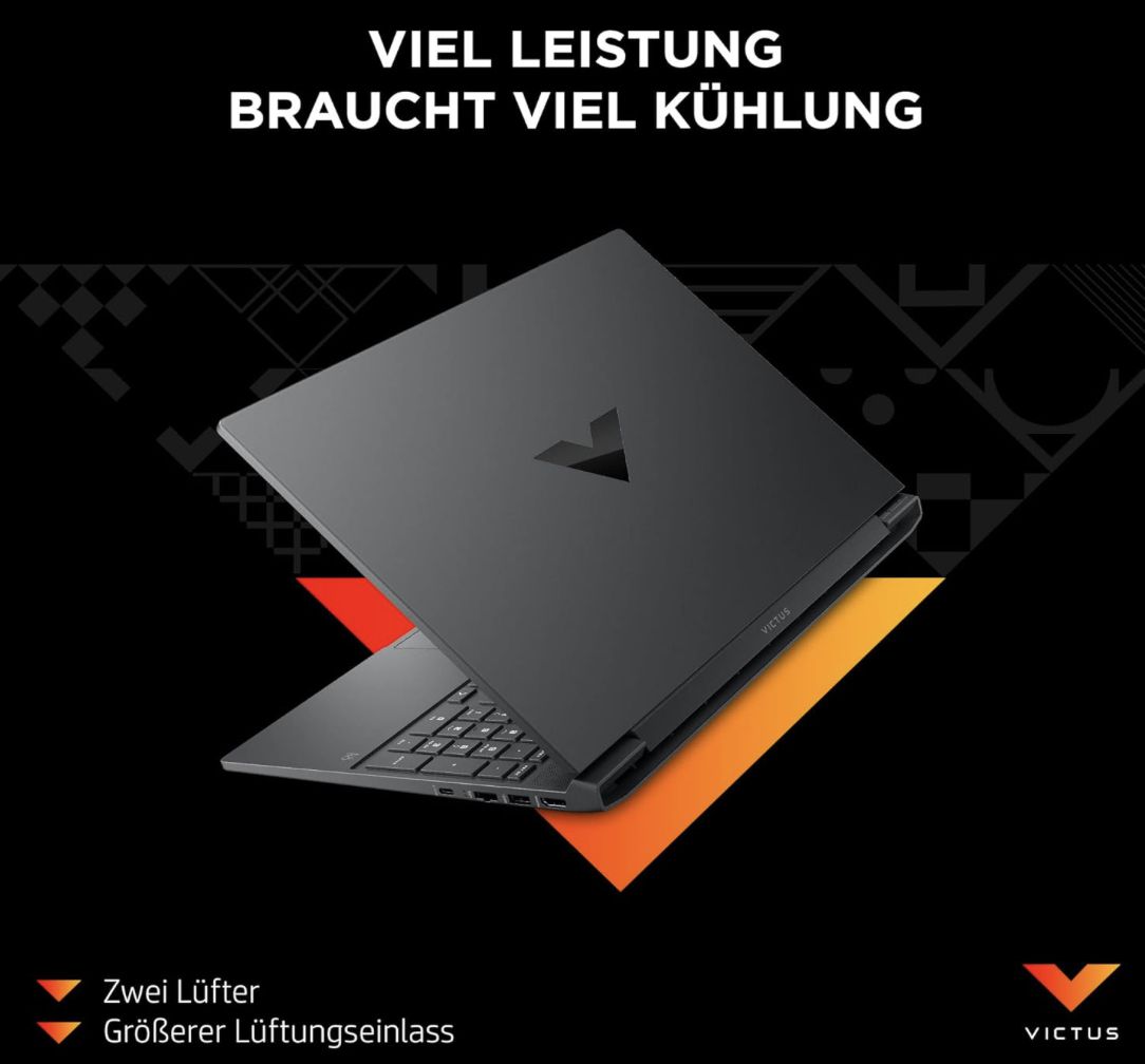 HP Victus Gaming 15.6 Laptop mit 16/512GB für 649€ (statt 759€)