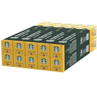 ☕️💊 100x Starbucks Blonde Espresso Roast by Nespresso Kaffeekapseln für 33,56€ (statt 43€)