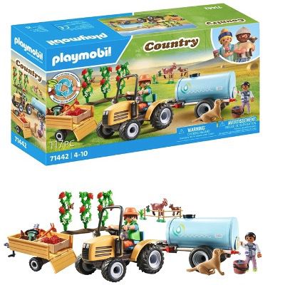🐮 PLAYMOBIL Country 71442 🧑‍🌾 Traktor mit Anhänger und Wassertank für 16,99€ (statt 25€)