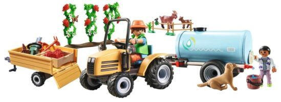 🐮 PLAYMOBIL Country 71442 🧑‍🌾 Traktor mit Anhänger und Wassertank für 16,99€ (statt 25€)