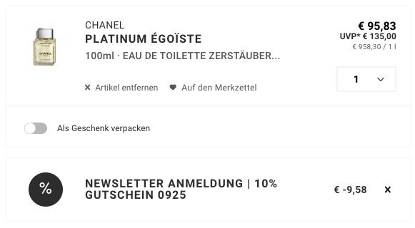 🌸 CHANEL Égoiste Platinum Herren Eau de Toilette 100ml ➡️ für 86,25€ (statt 120€) 🌸 CHANEL Égoiste Platinum Herren Eau de Toilette 100ml ➡️ für 86,25€ (statt 120€)