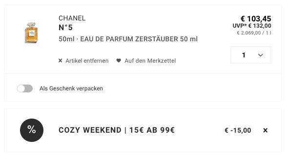 đș Chanel N°5 Damen Eau de Parfum 50ml im ZerstĂ€uber âĄïž fĂŒr 88,45⏠(statt 130âŹ) đș Chanel N°5 Damen Eau de Parfum 50ml im ZerstĂ€uber âĄïž fĂŒr 88,45⏠(statt 130âŹ)