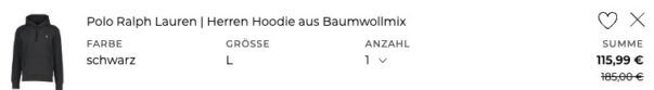 👕 Polo Ralph Lauren Baumwollmix Hoodie ➡️ für 120,94€ (statt 155€) 👕 Polo Ralph Lauren Baumwollmix Hoodie ➡️ für 120,94€ (statt 155€)