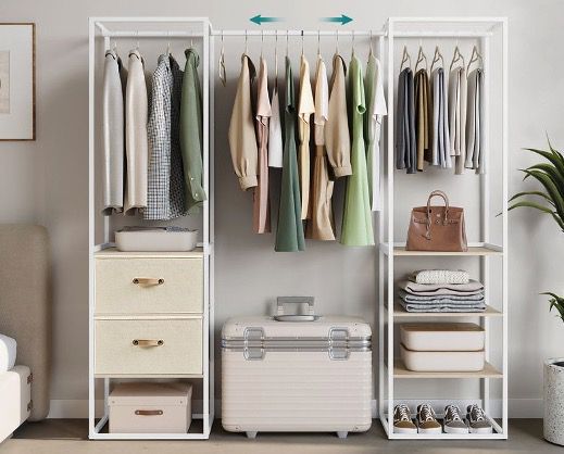 🏠 SONGMICS Kleiderständer mit 2 Schubladen und 4 Ablagen in Naturbeige für 59,99€ (statt 80€) 🏠 SONGMICS Kleiderständer mit 2 Schubladen und 4 Ablagen in Naturbeige für 59,99€ (statt 80€)