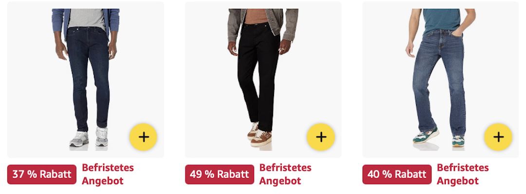 👖🩳👕 Amazon Essentials Kleidung stark reduziert z.B. Athletic-Fit-Stretchjeans für 17,89€ (statt 27€) 👖🩳👕 Amazon Essentials Kleidung stark reduziert z.B. Athletic Fit Stretchjeans für 17,89€ (statt 27€)