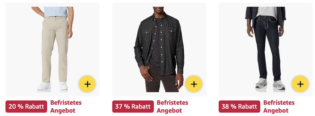 👖🩳👕 Amazon Essentials Kleidung stark reduziert z.B. Athletic-Fit-Stretchjeans für 17,89€ (statt 27€) 👖🩳👕 Amazon Essentials Kleidung stark reduziert z.B. Athletic Fit Stretchjeans für 17,89€ (statt 27€)