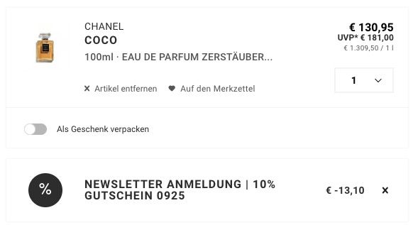 🌺 CHANEL Coco Eau de Parfum 100ml 🧨 für 117,85€ (statt 170€) ➡️ 50ml 85€ (statt 122€) 🌺 CHANEL Coco Eau de Parfum 100ml 🧨 für 117,85€ (statt 170€) ➡️ 50ml 85€ (statt 122€)