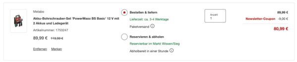 🧰 Metabo PowerMaxx BS BasicAkku-Bohrschrauber-Set ab 80,99€ (statt 96€) 🧰 Metabo PowerMaxx BS BasicAkku Bohrschrauber Set ab 80,99€ (statt 96€)