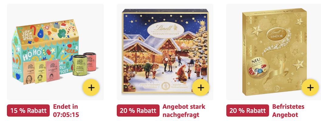 🎅🎄 Amazon: Adventskalender im Angebot - Lindt, Chupa Chups, Mentos & mehr 🎅🎄 Amazon: Adventskalender im Angebot Lindt, Chupa Chups, Mentos & mehr