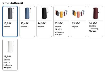 💧 Emsa Motiva Isolierkanne 1 Liter mit Quick Press Verschluss ab 13,99€ (statt 19€)