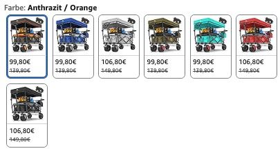 🤹Kesser GT9000 Bollerwagen mit Dach bis 80Kg diverse Farben ab 99,80€ (statt 113€) 🤹Kesser GT9000 Bollerwagen mit Dach bis 80Kg diverse Farben ab 99,80€ (statt 113€)