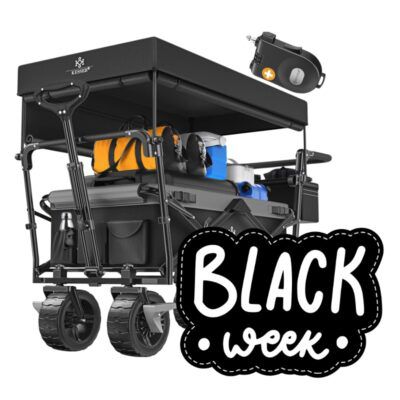 🤹Kesser GT9000 Bollerwagen mit Dach bis 80Kg diverse Farben ab 99,80€ (statt 113€)