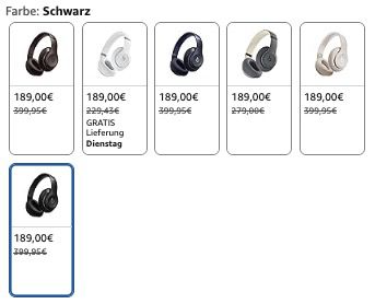 🎧 Beats Studio Pro Bluetooth Noise Cancelling 🔉 Kopfhörer für 189€ (statt 260€)