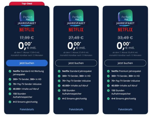 🧨 waipu Cyberdeals 6 Monate gratis   nur TV oder inkl. Netflix, Disney+ oder Hardware ➡️ eff. ab 8,99€